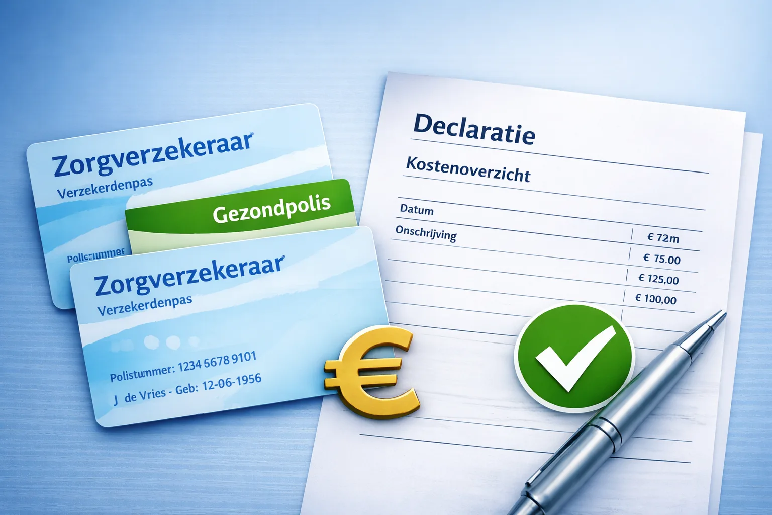 vergoedingen en declaraties voor fysiotherapie van de zorgverzekering